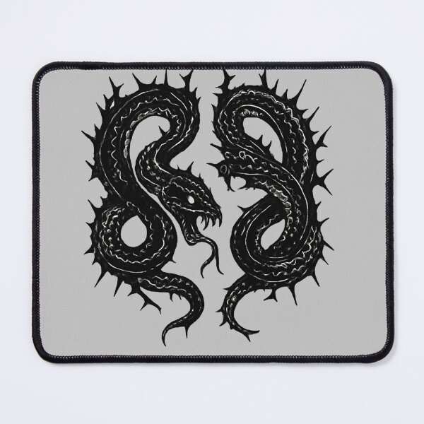 Item preview, Twin Serpents – Dark Gothic Snake Design designed and sold by Unique-moments.