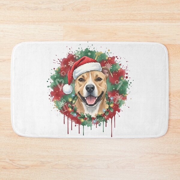 Item preview, Pitbull | Christmas Colorful Watercolor Design #1 designed and sold by MatsurexDesigns.
