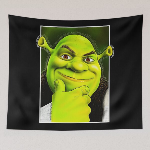 Item preview, Green Ogre Thinking Meme Expression designed and sold by Daiay.