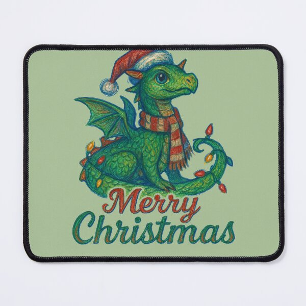 Item preview, Merry Christmas Dragon designed and sold by FrictionMaxxing.