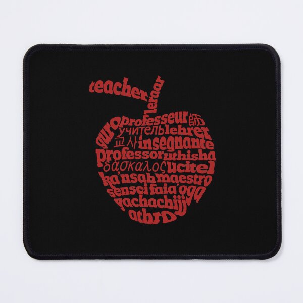 Item preview, Teacher in world languages apple designed and sold by FrictionMaxxing.