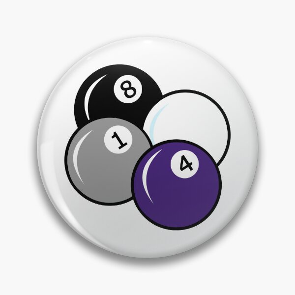Item preview, Billard Ball Pride Flag Asexual designed and sold by HarveyHandcraftsandDesigns.