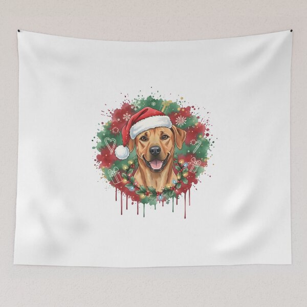 Item preview, Rhodesian Ridgeback | Christmas Colorful Watercolor Design #1 designed and sold by MatsurexDesigns.
