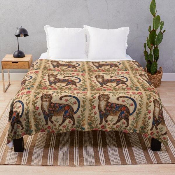 Item preview, A medieval cat among fantastical roses. designed and sold by Natalia-Vlad.