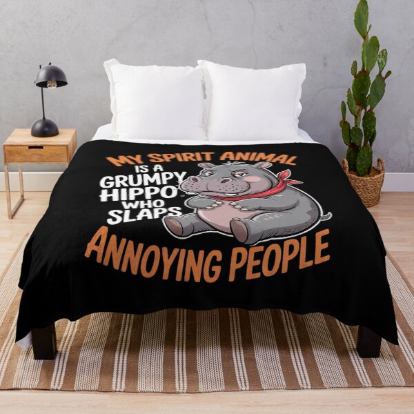 Item preview, Grumpy Hippo who slaps annoying people designed and sold by Belkisallen.