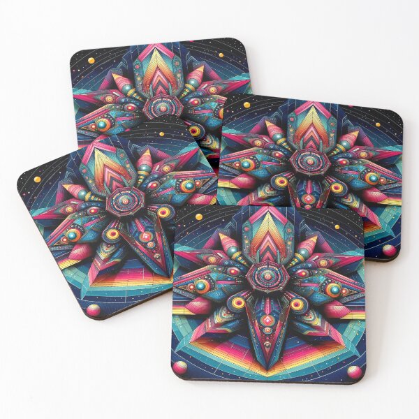 Item preview, Geometric decorative spaceship  designed and sold by Dogandesighn.