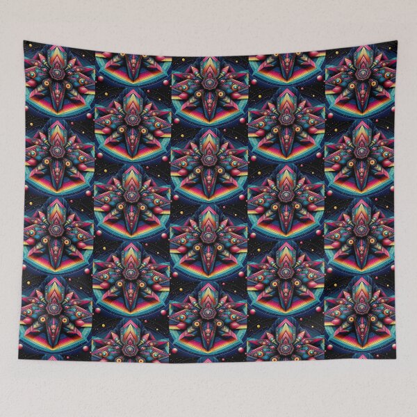 Item preview, Geometric decorative spaceship  designed and sold by Dogandesighn.