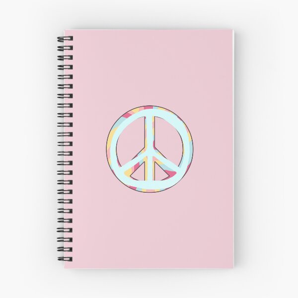 Item preview, Groovy Colorful Peace Symbol – Retro Blue Pink Yellow Design designed and sold by coolcreativeco.