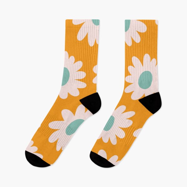 Item preview, Sunset Bloom Pattern – Pink Petals on Orange designed and sold by NicolaZhukov.