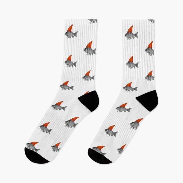 Item preview, Small Fish Wearing Shark Fin Costume — Funny Animal Humor Graphic designed and sold by Colorful-Garden.