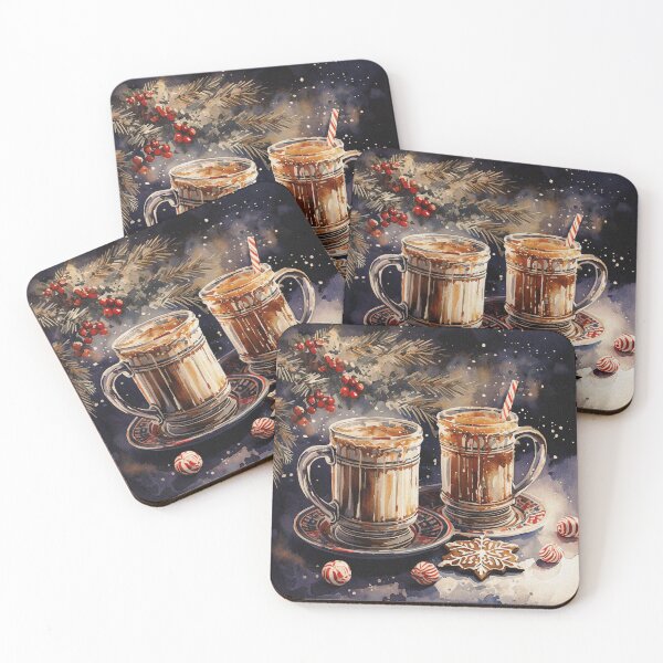 Item preview, Hot Chocolate and Cookies in Winter | Gift for Winter Holidays designed and sold by UnhingedBird.