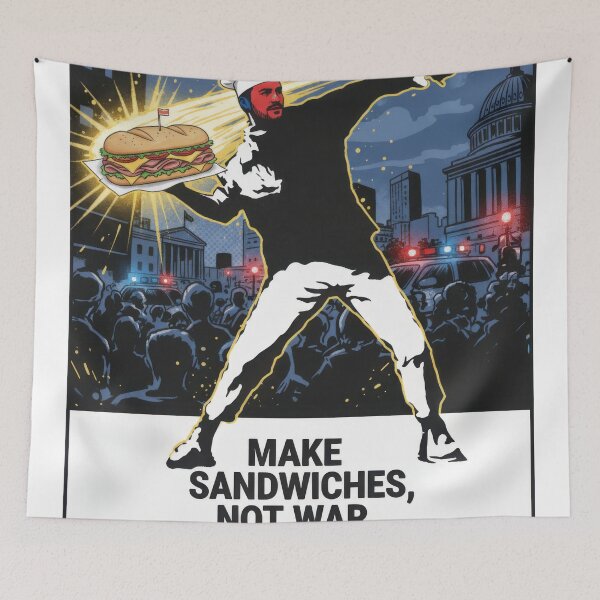 Item preview, Make Sandwiches Not War - DC Protest Poster designed and sold by zoughlal.