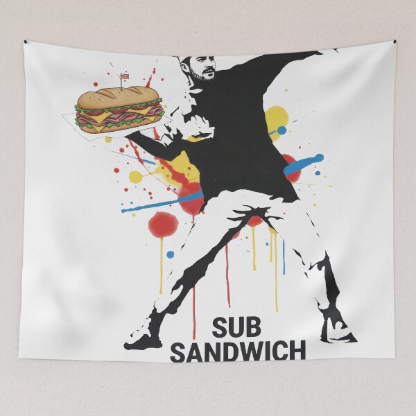 Item preview, Sub Sandwich Power Graffiti Activist Design designed and sold by zoughlal.