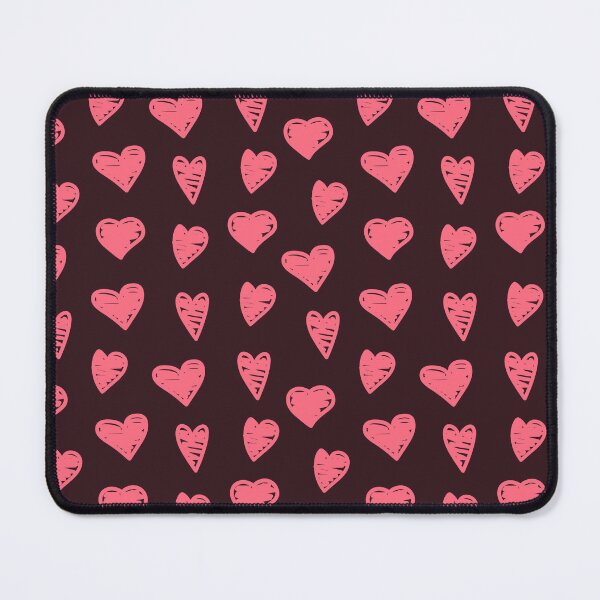 Item preview, Seamless pattern with pink hearts on a dark background - cute love design for Valentine's Day designed and sold by OlhaBondarenko.