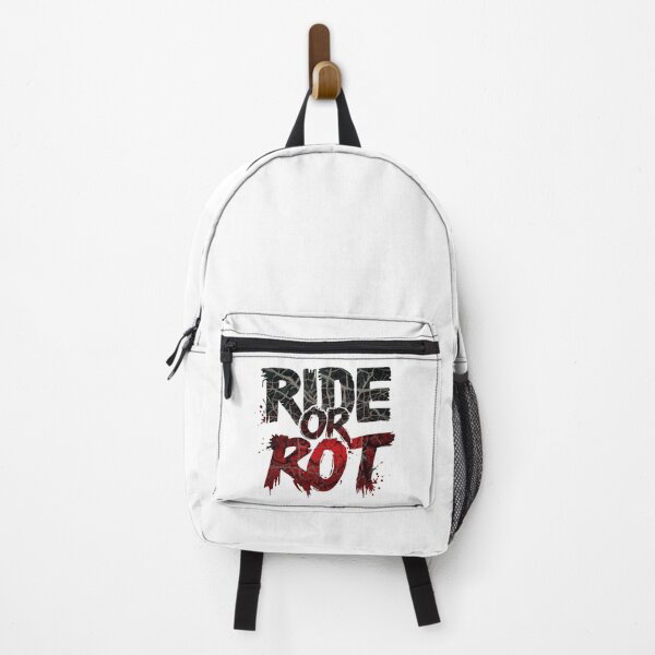 Item preview, Biker Skull Ride or Rot - Gothic Motorcycle Rebel Typography designed and sold by MotoRebel.