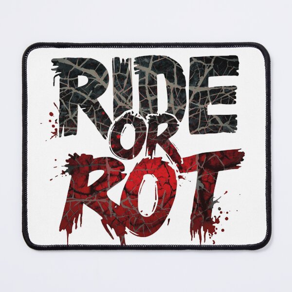 Item preview, Biker Skull Ride or Rot - Gothic Motorcycle Rebel Typography designed and sold by MotoRebel.