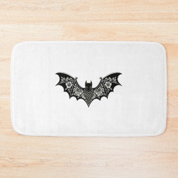 Item preview, Cute Floral Bat designed and sold by SnorkleSupply.