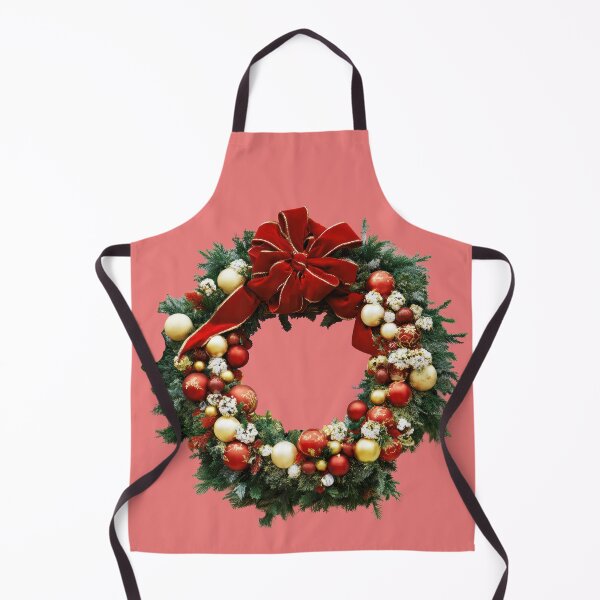 Item preview, Elegant Christmas Wreath – Red Bow & Holiday Ornaments designed and sold by christmas-xmas.