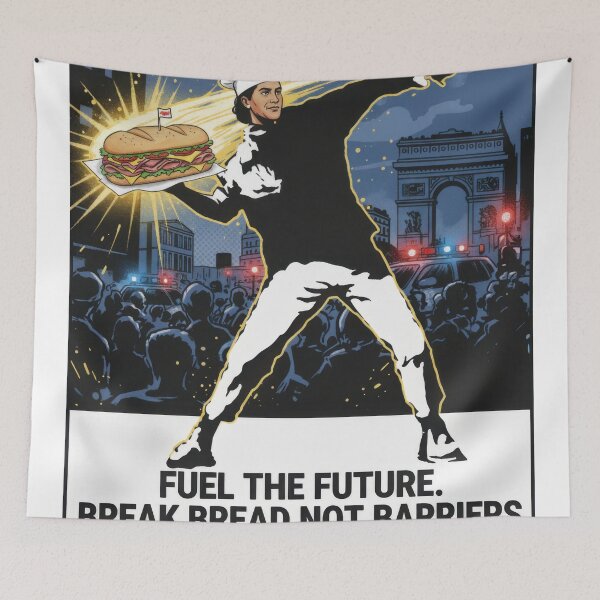 Item preview, Fuel The Future - Bread Not Barriers Political Art designed and sold by zoughlal.
