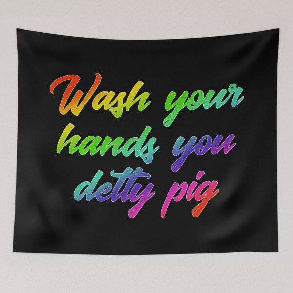 Item preview, Wash Your Hands You Detty Pig Color designed and sold by Amandeeyers.