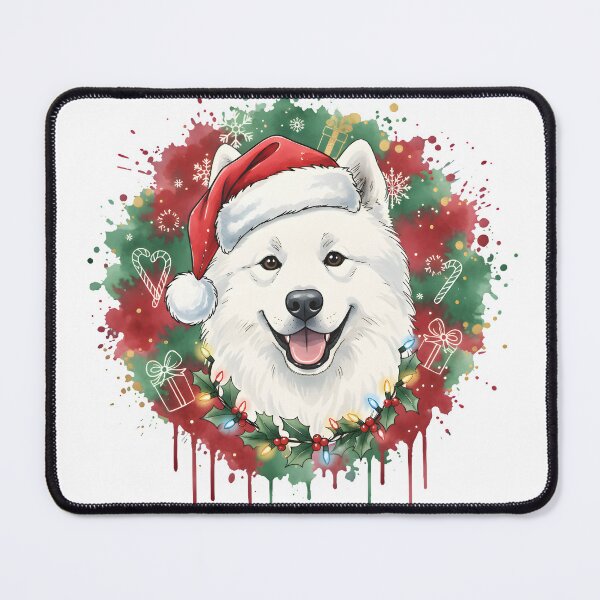 Item preview, Samoyed | Christmas Colorful Watercolor Design #1 designed and sold by MatsurexDesigns.