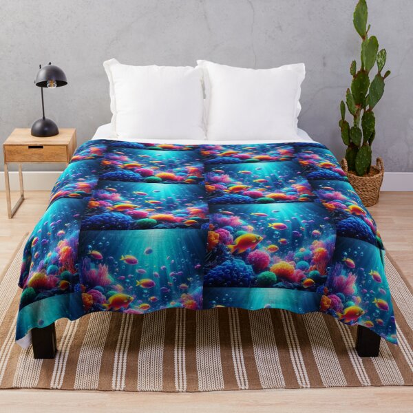 Item preview, "Tropical Coral Dreamscape – Vibrant Underwater Fantasy" designed and sold by Dogandesighn.