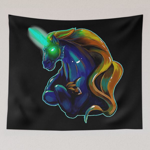Item preview, Sea Of Thieves Neon Unicorn Head designed and sold by Keegaalsh.