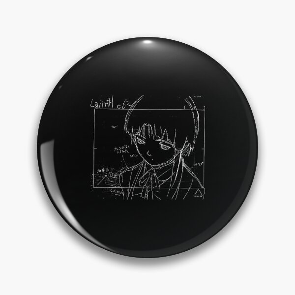 Item preview, Lain Iwakura Sketch 001 - White On Black  designed and sold by Anabellaittman.