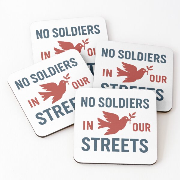 Item preview, No Soldiers in Our Streets – Peaceful Resistance  designed and sold by The Junto Shop.