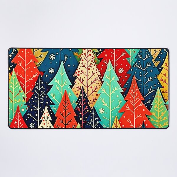 Item preview, Vibrant Christmas Tree Pattern Art designed and sold by Health And Fitness Posts e-Store.