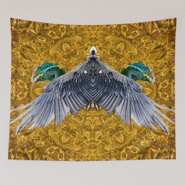 Item preview, Bearded Vulture Wings – Golden Harmony / Swiss Artwork Photography designed and sold by Raphael Wolf.