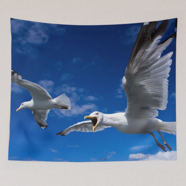 Item preview, Conversations a with Seagull by heidiannemorris  designed and sold by FOLK ART FUSION by heidiannemorris.