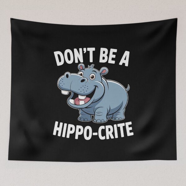 Item preview, Hippo Hypocrite  designed and sold by Belkisallen.