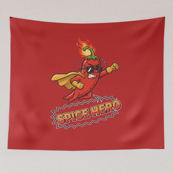 Item preview, Spice Hero T-Shirt – Funny Chili Pepper Superhero Design for Hot Sauce Lovers, Foodies, and Spice Enthusiasts designed and sold by justyna-s28.
