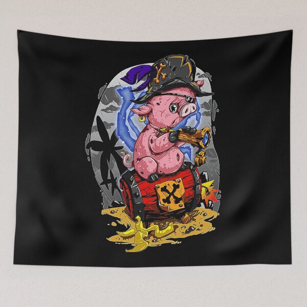 Item preview, Sea Of Thieves Pink Pig Captain designed and sold by Keegaalsh.