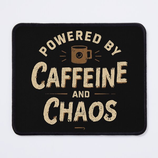 Item preview, Powered by Caffeine and Chaos designed and sold by ArrogantOwl.