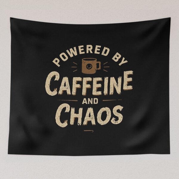 Item preview, Powered by Caffeine and Chaos designed and sold by ArrogantOwl.