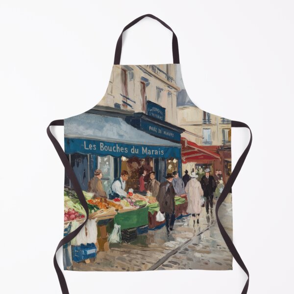 Item preview, Les Bouches du Marais | Paris Market Impressionist Painting designed and sold by CARRAANN.