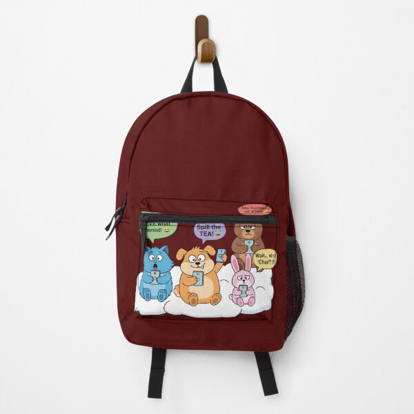 Item preview, Spill the Tea Squad | Funny Animal Chat Meme designed and sold by Brainy Bites19.