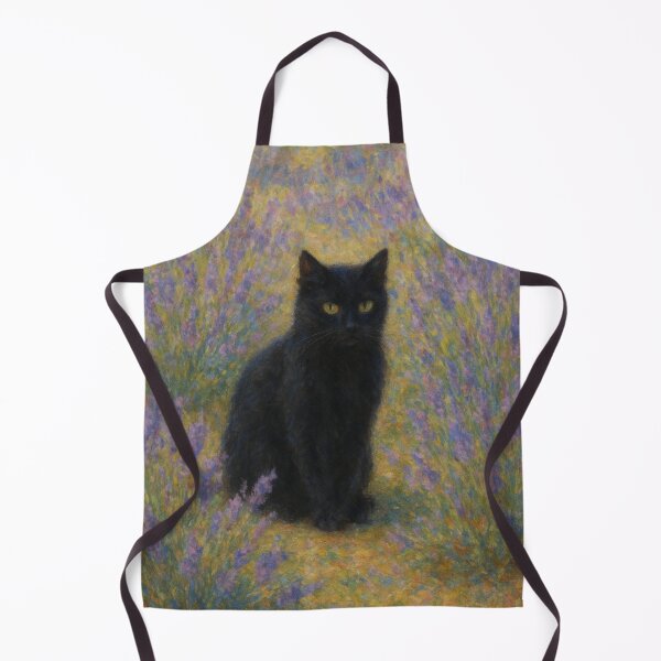 Item preview, Black cat and lavender designed and sold by domina-ludi.
