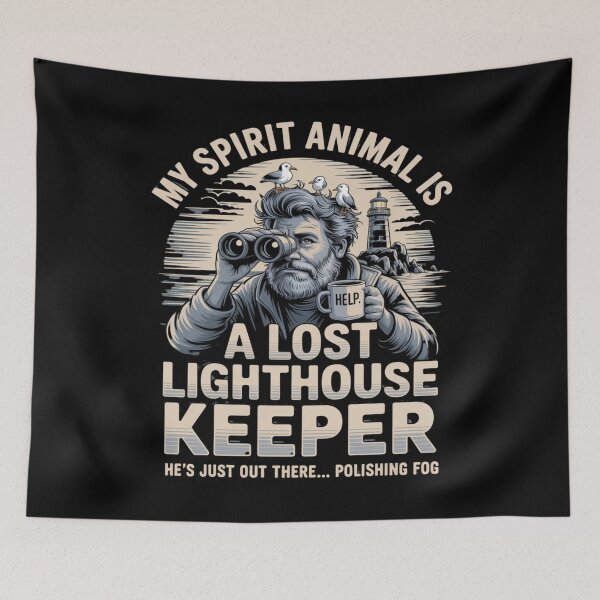 Item preview, lighthouse meme - absurd lighthouse - funny beacon - chaotic lighthouse - weird nautical - existential lighthouse - powered by panic - sea-themed - cursed lighthouse core designed and sold by JansenGS.