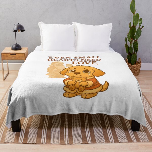 Item preview, Even Small Hearts Need Love – Cute Sad Puppy Christmas Dog Art designed and sold by PawWave.