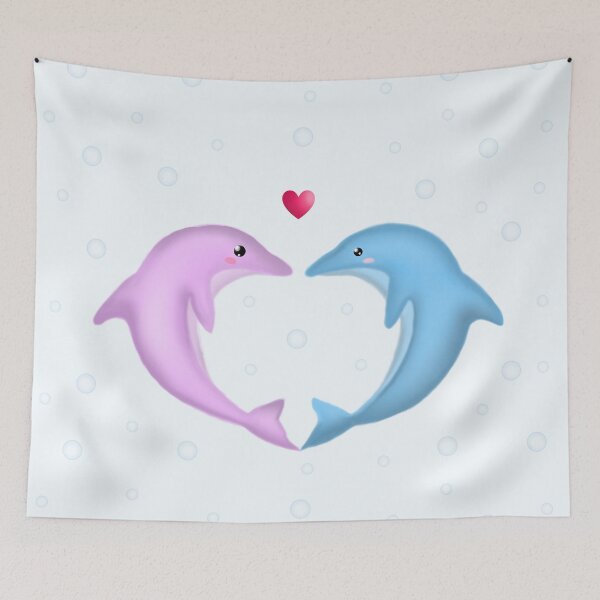 Item preview, dolphin couple designed and sold by LiudmylaMaika.