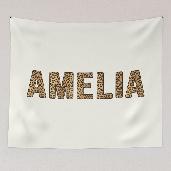 Item preview, Amelia Name Leopard Print designed and sold by Jeallan Designs.