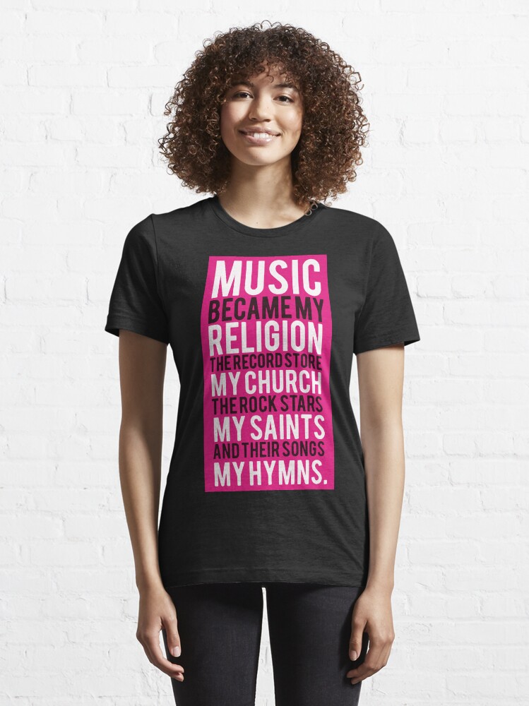 music is my religion t shirt