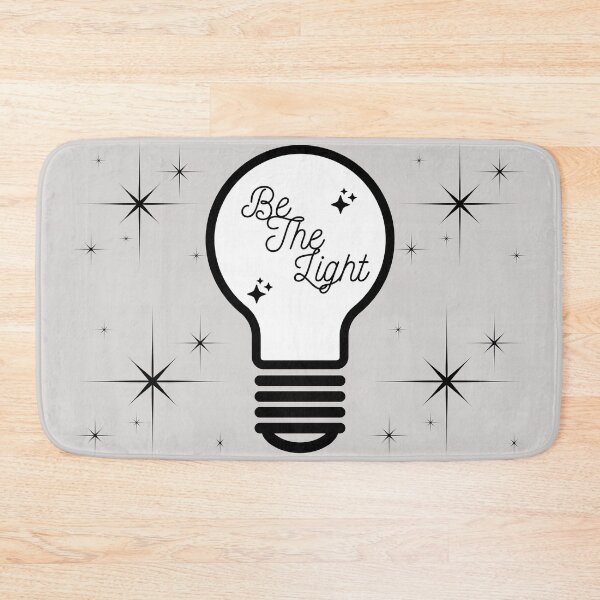Item preview, Be the Light Minimalist Quote Design designed and sold by Zen_Zero.