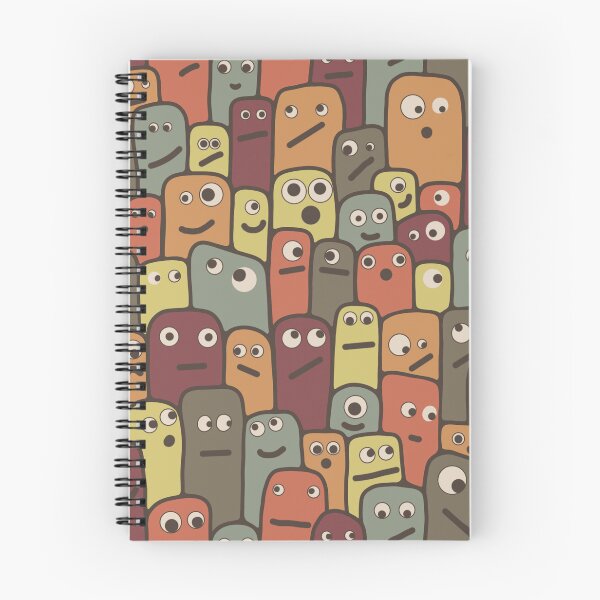 Item preview, Little Limbless Monsters With Big Eyeballs in Boho Colors designed and sold by Unhinged Heather.