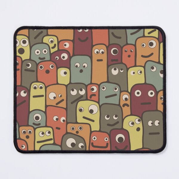 Item preview, Little Limbless Monsters With Big Eyeballs in Boho Colors designed and sold by Unhinged Heather.