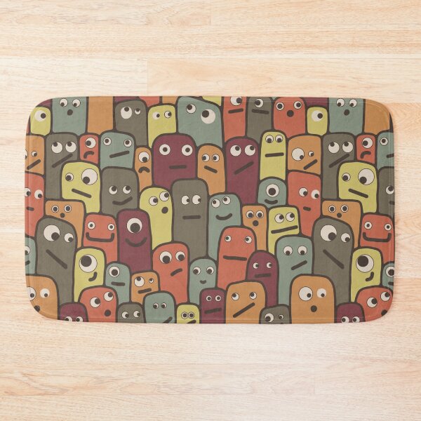 Item preview, Little Limbless Monsters With Big Eyeballs in Boho Colors designed and sold by Unhinged Heather.
