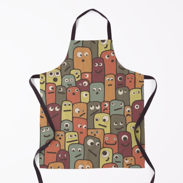 Item preview, Little Limbless Monsters With Big Eyeballs in Boho Colors designed and sold by Unhinged Heather.